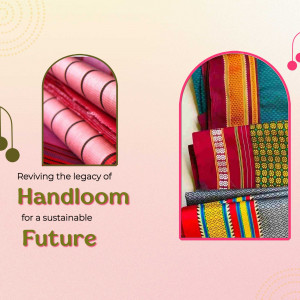 Reviving Handloom Legacy Business Poster For WhatsApp