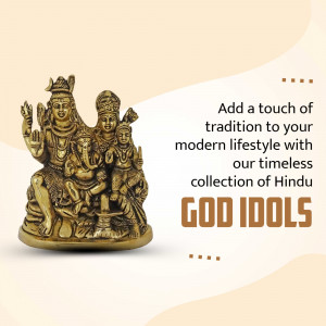 Brass Shiva Parivar Idol Collection Design For X