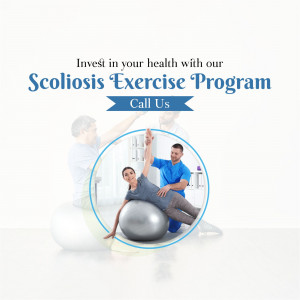 Scoliosis Exercise Program Promotion Social Media Post For Pinterest