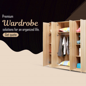 Premium Wooden Wardrobe Furniture Solutions Flyer For X