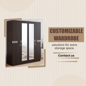 Customizable Modern Wardrobe Design Advertisement For X