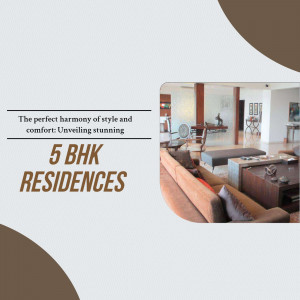 Luxury 5 BHK Residence Advertisement Banner For Instagram