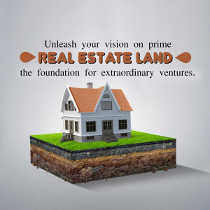 Unleash Your Vision On Prime Real Estate Land Graphic For Facebook