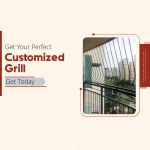 Customized Metal Grill Services Creative Design For Instagram