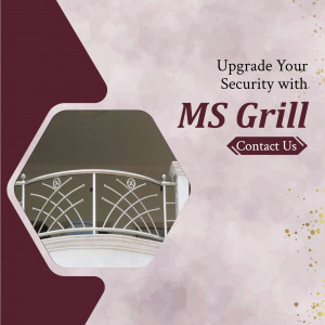Upgrade Your Home Security With MS Grill Designs Business Poster For Twitter