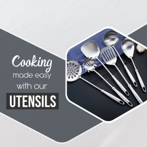 Kitchen Utensil Set Advertisement Banner For Threads
