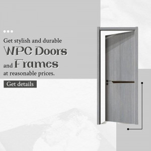 Stylish And Durable WPC Doors And Frames Poster For Facebook