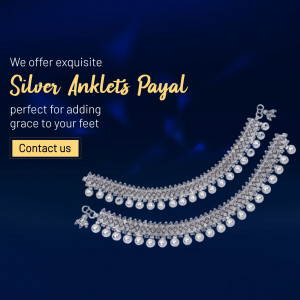 Exquisite Silver Anklets Payal Design For Pinterest