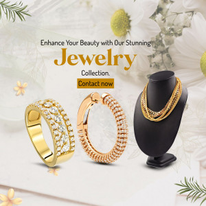 Stunning Jewelry Collection Advertisement Image For LinkedIn
