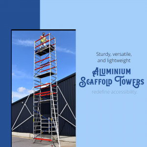 Aluminium Scaffold Towers For Construction Flyer For Instagram