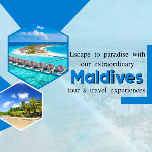 Maldives Luxury Travel Packages Social Media Post For WhatsApp