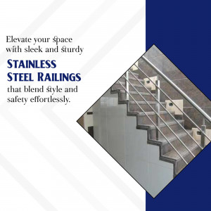 Modern Stainless Steel Railing Design Post For Instagram