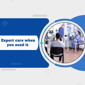 Expert Medical Care Services Graphic For LinkedIn