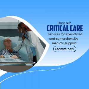 Critical Care Services Promotion Poster For WhatsApp
