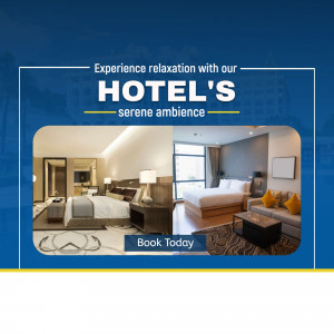 Luxury Hotel Accommodation Promotion Business Poster For WhatsApp
