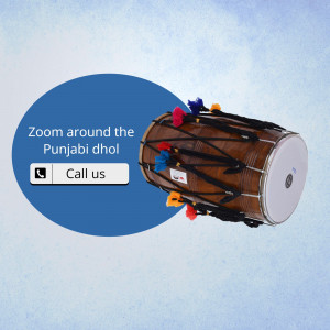 Traditional Punjabi Dhol Drum Post For Pinterest