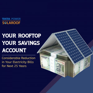 Tata Power Solar Roof Savings Promotion Banner For Facebook