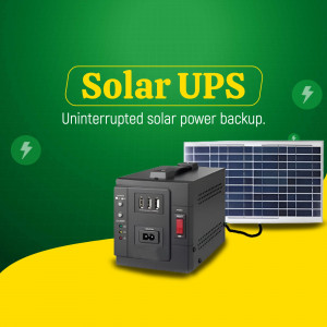 Solar UPS Power Backup System Social Media Post For Instagram