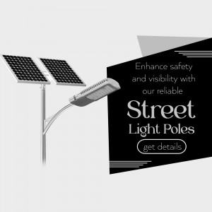 Reliable Solar Street Light Poles Business Poster For WhatsApp