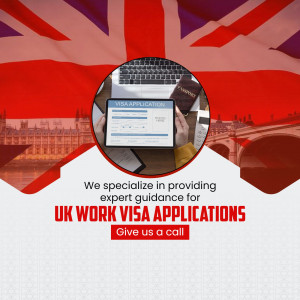 UK Work Visa Application Assistance Promotional Banner For Pinterest