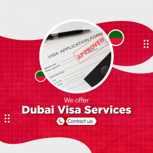 Dubai Visa Services Advertisement Banner For LinkedIn