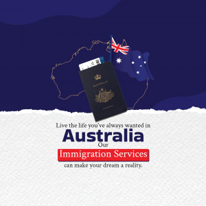 Australia Immigration Services Promotion Artwork For Instagram