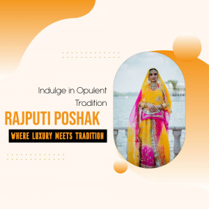 Rajputi Poshak Traditional Wear Artwork For Facebook