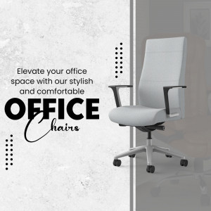 Modern Ergonomic Office Chair Branding Post For LinkedIn