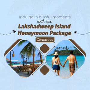 Lakshadweep Island Honeymoon Package Template For Facebook