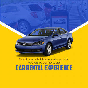 Reliable Car Rental Service Experience Business Poster For Instagram