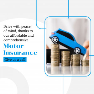 Comprehensive Motor Insurance Solutions Promotional Banner For LinkedIn
