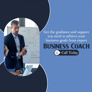 Professional Business Coaching Services Graphic For LinkedIn