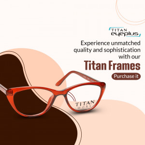 Titan Eyeplus Designer Eyewear Frames Marketing Image For Threads