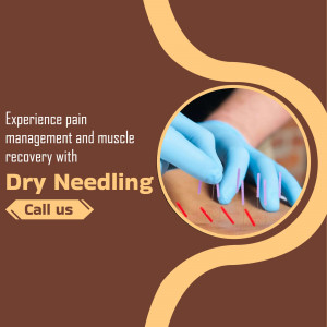 Dry Needling Pain Management Services Creative Design For Facebook