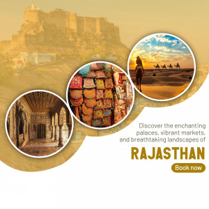 Rajasthan Tourism Promotional Ad Banner For Threads