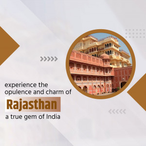 Experience The Opulence And Charm Of Rajasthan Banner For LinkedIn