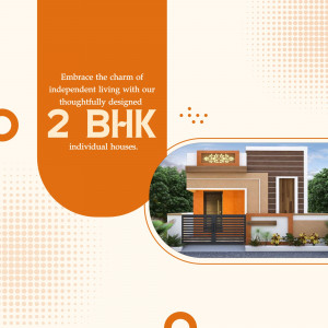 2 BHK Independent House Advertisement Business Poster For Pinterest