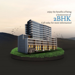 2BHK Residential Property Investment Graphic For Google Business Profile