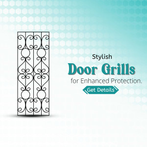 Stylish Door Grills For Enhanced Home Protection Poster For Instagram