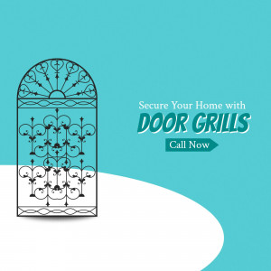 Secure Your Home With Custom Door Grills Graphic For WhatsApp