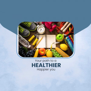 Healthy Living And Fitness Planning Advertisement For Telegram