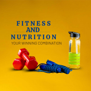 Fitness And Nutrition Concept Advertisement For Pinterest