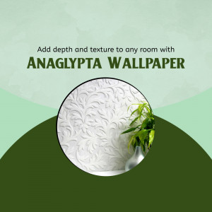 Anaglypta Wallpaper Design Banner For Facebook