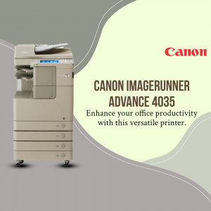 Canon ImageRUNNER ADVANCE 4035 Office Printer Branding Post For Twitter