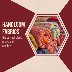 Handloom Fabrics Advertisement Artwork For Facebook
