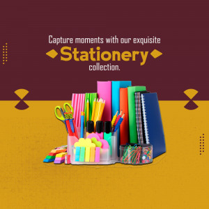 Exquisite Stationery Collection Promotional Graphic Banner For Telegram