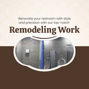 Commercial Restroom Remodeling Services Flyer For Pinterest