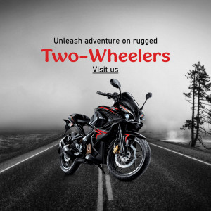 Unleash Adventure On Rugged Two-Wheelers Poster For LinkedIn