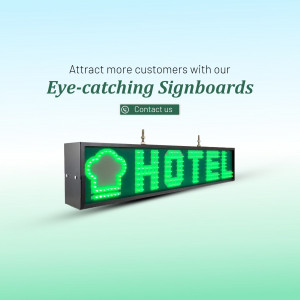 LED Hotel Signboard Advertisement Banner For Instagram