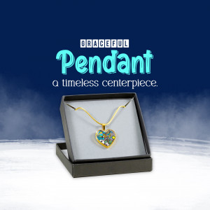 Graceful Heart Pendant Necklace Post For LinkedIn